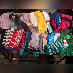 Small Dog Clothes.  Lot Of 32 Items.